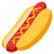 Hot Dog emoji on Emojione